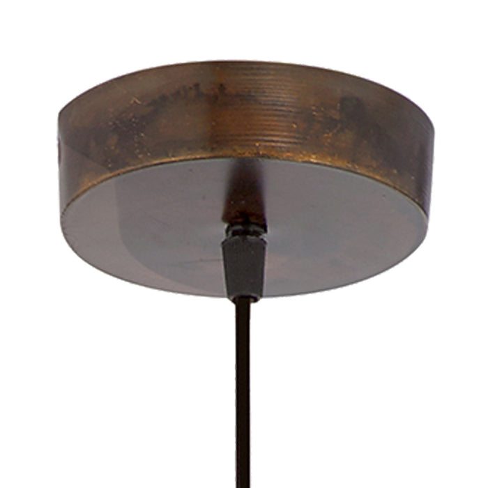 Sigrid Antique Bronze Metal Bowl-Shade Pendant Lamp
