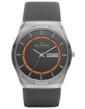 Skagen Melbye Mens Mesh Strap Watch - Grey & Orange Dial - Day / Date - SKW6007_005a99b8-2e7b-4e89-9924-eb6a1662ada2
