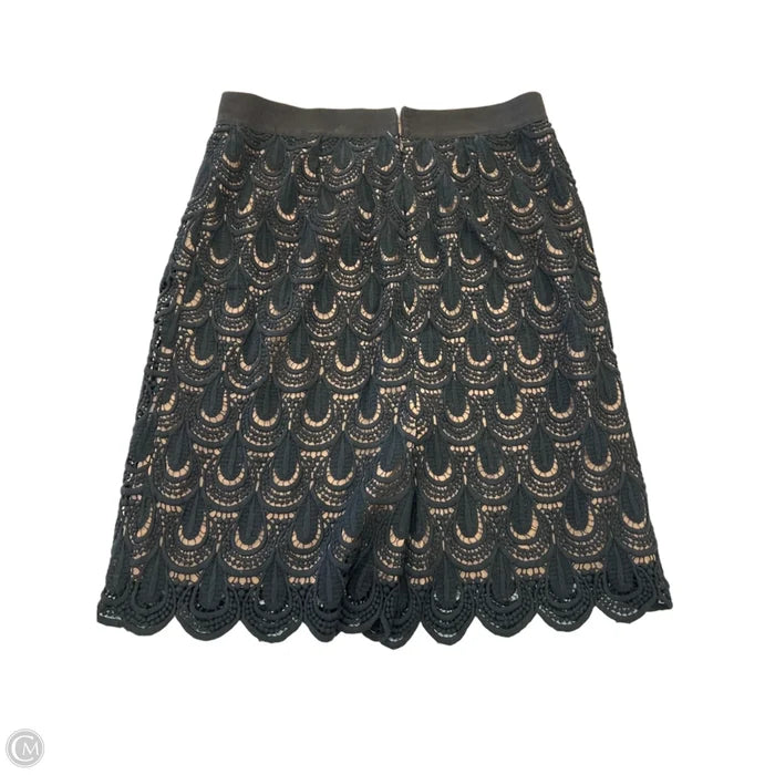 Skirt Midi By Ann Taylor In Black & Tan, Size: 6