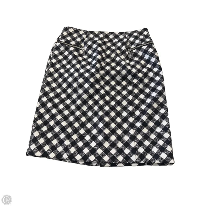 Skirt Midi By Michael By Michael Kors In Checkered Pattern, Size: S