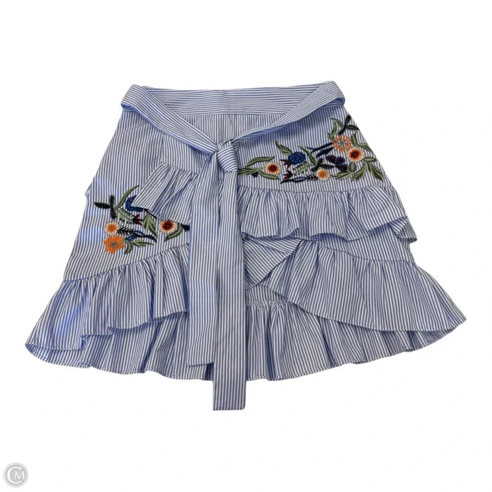Skirt Mini & Short By Clothes Mentor In Striped Pattern, Size: L