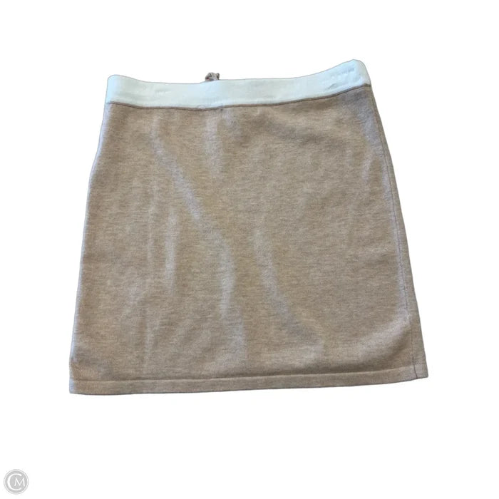 Skirt Mini & Short By Dee Elly In Tan & White, Size: L
