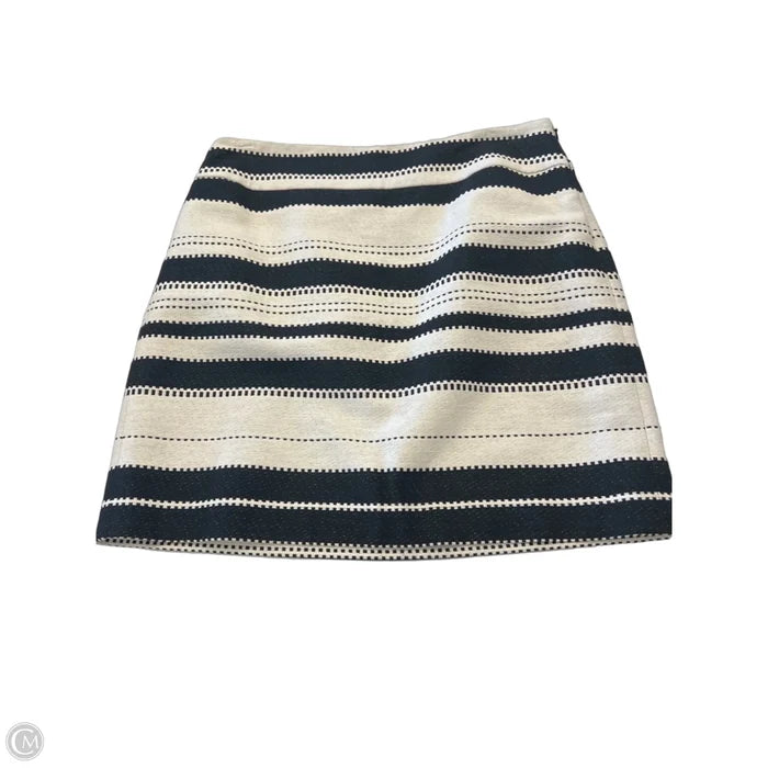 Skirt Mini & Short By Loft In Black & Cream, Size: 6