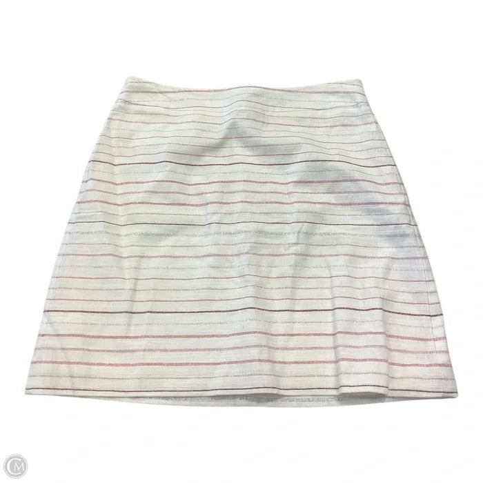 Skirt Mini & Short By Loft In Striped Pattern, Size: 6