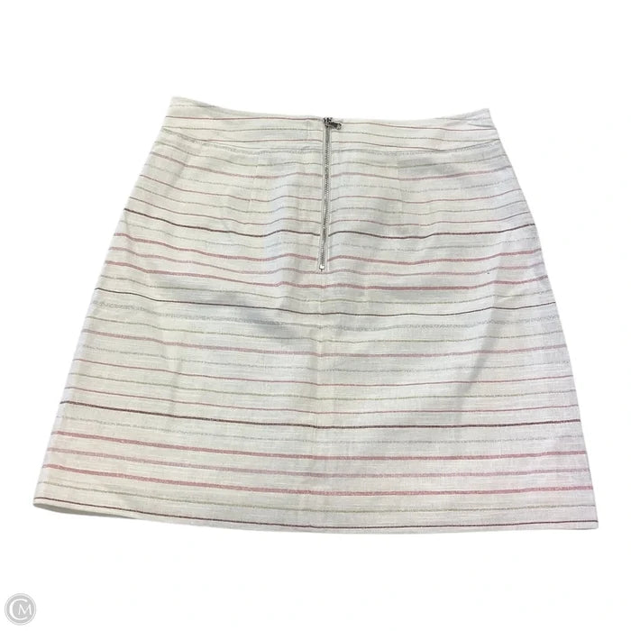Skirt Mini & Short By Loft In Striped Pattern, Size: 6