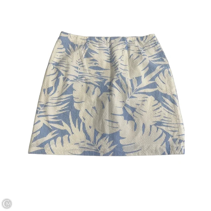 Skirt Mini & Short By Talbots In Blue & White, Size: 8