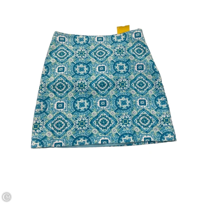 Skirt Mini & Short By Talbots In Geometric Pattern, Size: 4