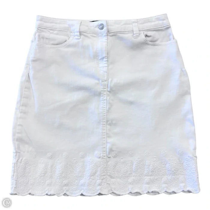 Skirt Mini & Short By Talbots In White, Size: 6