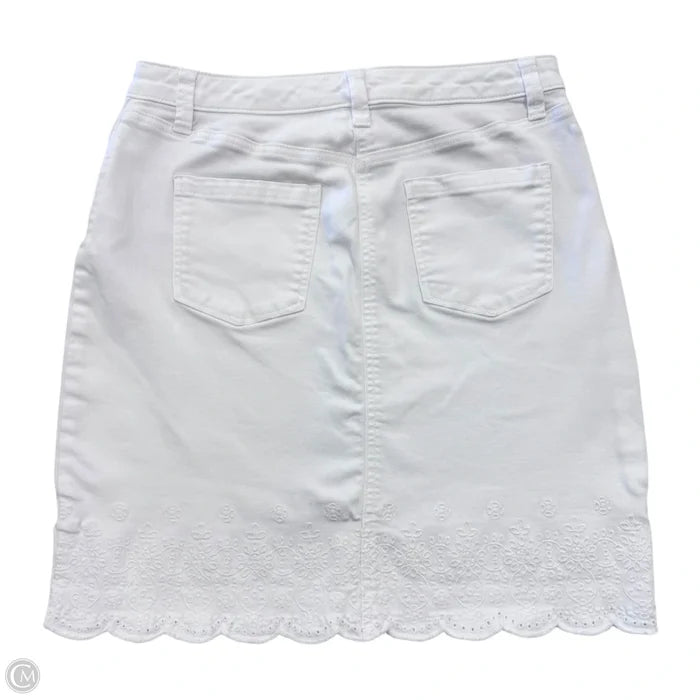 Skirt Mini & Short By Talbots In White, Size: 6