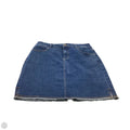 Skirt Mini & Short By Versona In Blue Denim, Size: 8