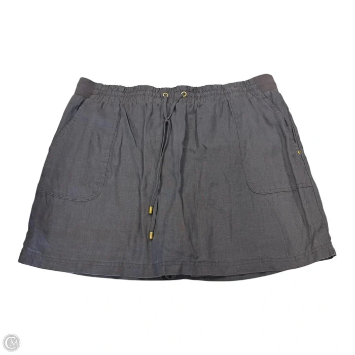 Skort By Ellen Tracy In Grey, Size: Xl