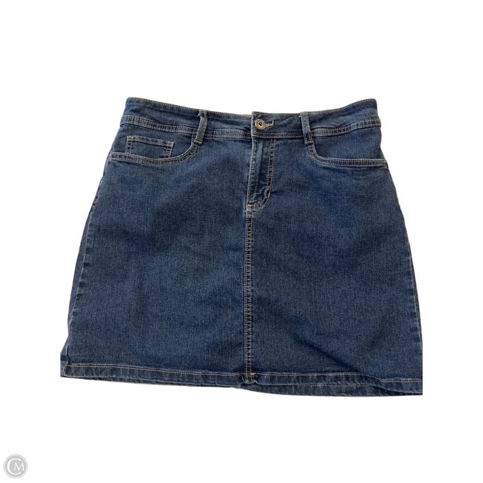 Skort By St Johns Bay In Blue Denim, Size: 8