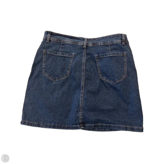 Skort By St Johns Bay In Blue Denim, Size: 8