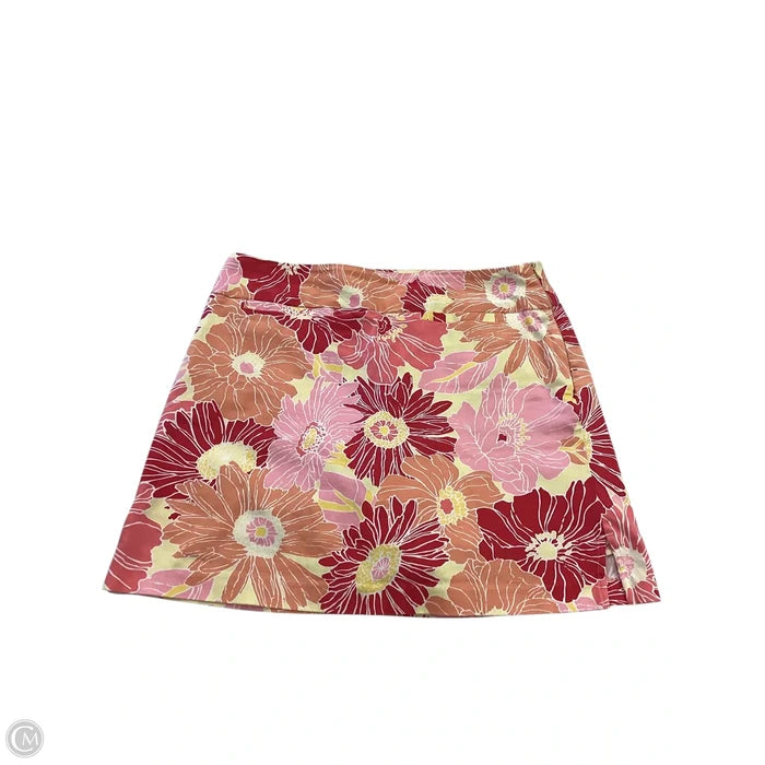 Skort By Vintage Blues In Orange & Pink, Size: 8