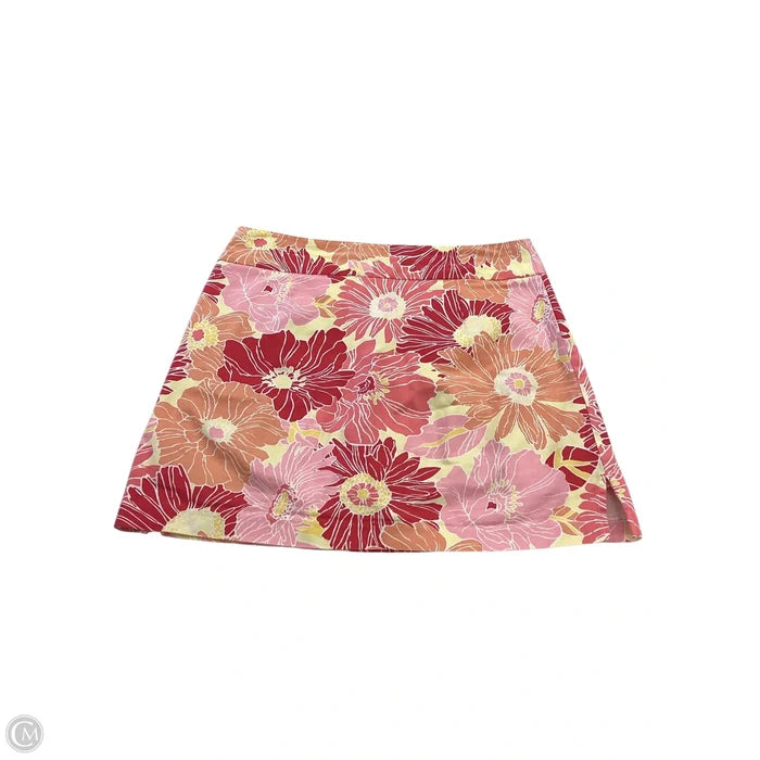 Skort By Vintage Blues In Orange & Pink, Size: 8