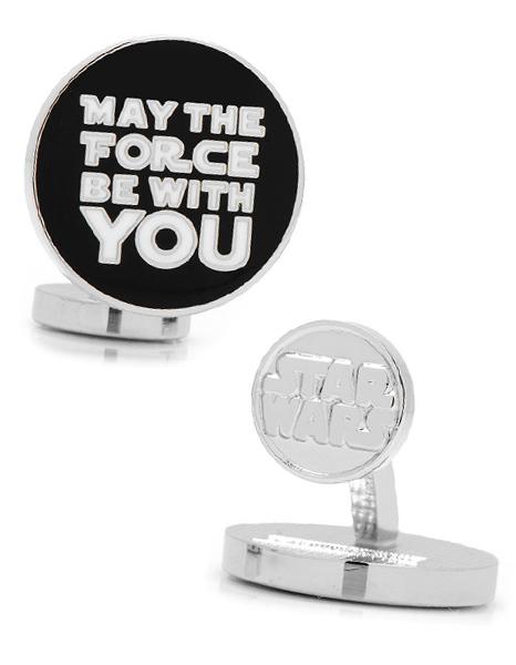 Star Wars May The Force Be With You Cufflinks - Black Enamel - Round - SW-MTF-SL_037cc5f4-8440-4629-98aa-b74ce071c0b1