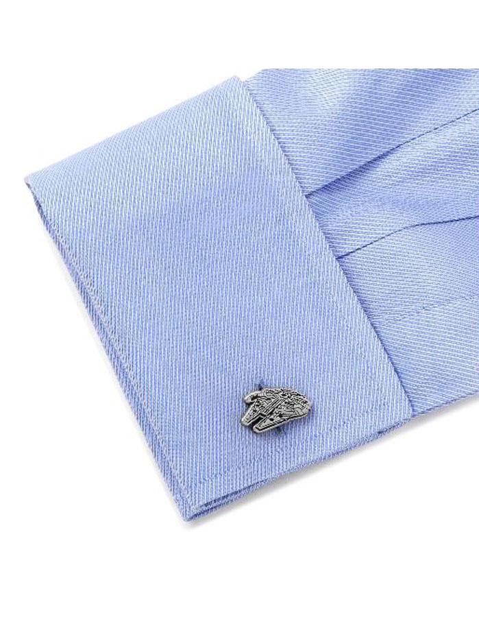 Star Wars Millennium Falcon Cufflinks - Antique Plated - SW-MF-SLB
