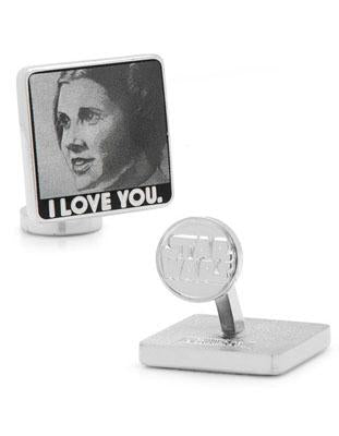 Star Wars Princess Leia & Han Solo; I Love You. I Know. Cufflinks - Silver Tone - SW-ILYIK-SLA_b7dc3c74-fe12-4b73-8308-b0c0f2622dcb