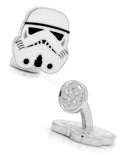 Star Wars Stormtrooper Helmet Cufflinks - White & Black Enamel - SW-STH-SL_3d17cbef-61aa-40ed-be4e-d6bc58b17692