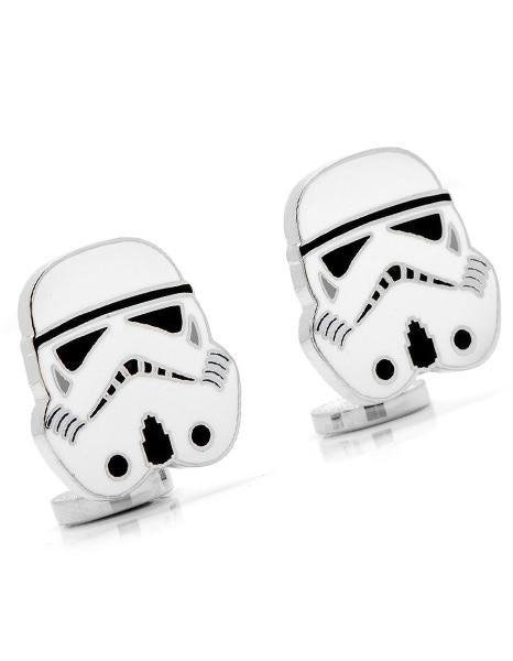 Star Wars Stormtrooper Helmet Cufflinks - White & Black Enamel - SW-STH-SLA_61337197-67c3-404b-beb2-e86ca0939cfa