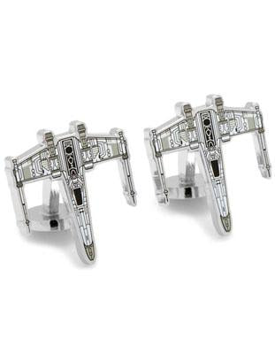 Star Wars X-Wing Starfighter Blueprint Cufflinks - Silver Tone - SW-XWS-BPA_825d89d8-50c8-4fe7-aeda-4b74919036b2
