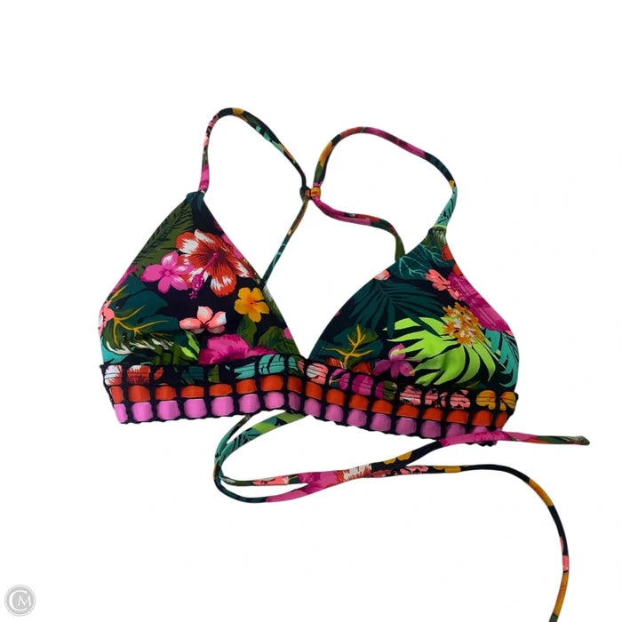Swimsuit Top By Xhilaration In Floral Print, Size: S