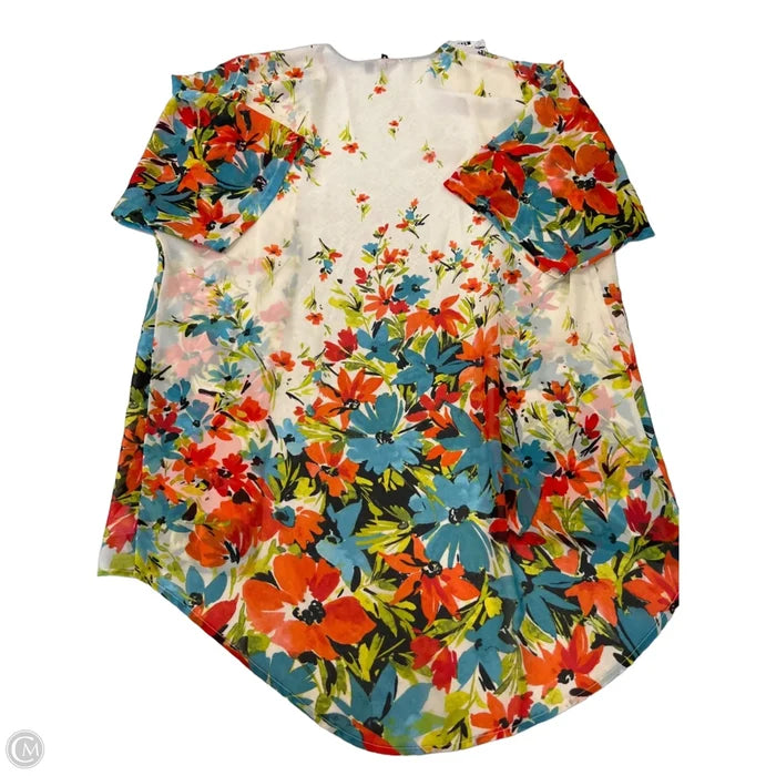 Swimwear Cover-up By Clothes Mentor In Floral Print, Size: S