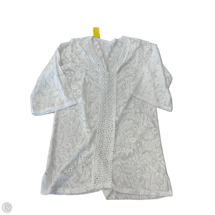 Swimwear Cover-up By Clothes Mentor In White, Size: L