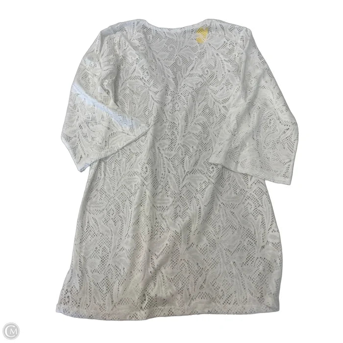 Swimwear Cover-up By Clothes Mentor In White, Size: L