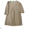 Swimwear Cover-up By Kische In Beige, Size: Osfm