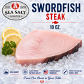 Thick-cut swordfish steak