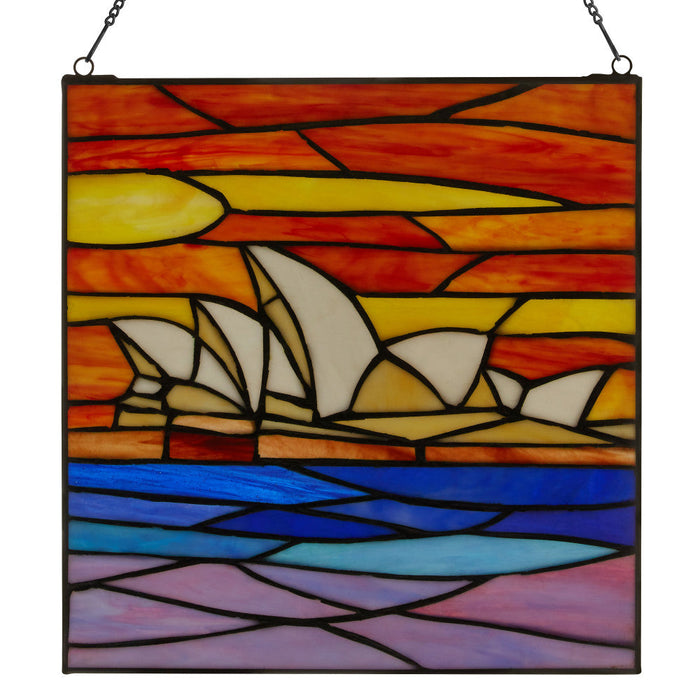 Sydney Opera House Stained Glass Window Panel-Backlit