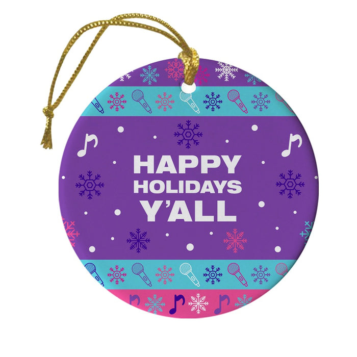 The Kelly Clarkson Show Happy Holidays Y'all Ornament - Purple