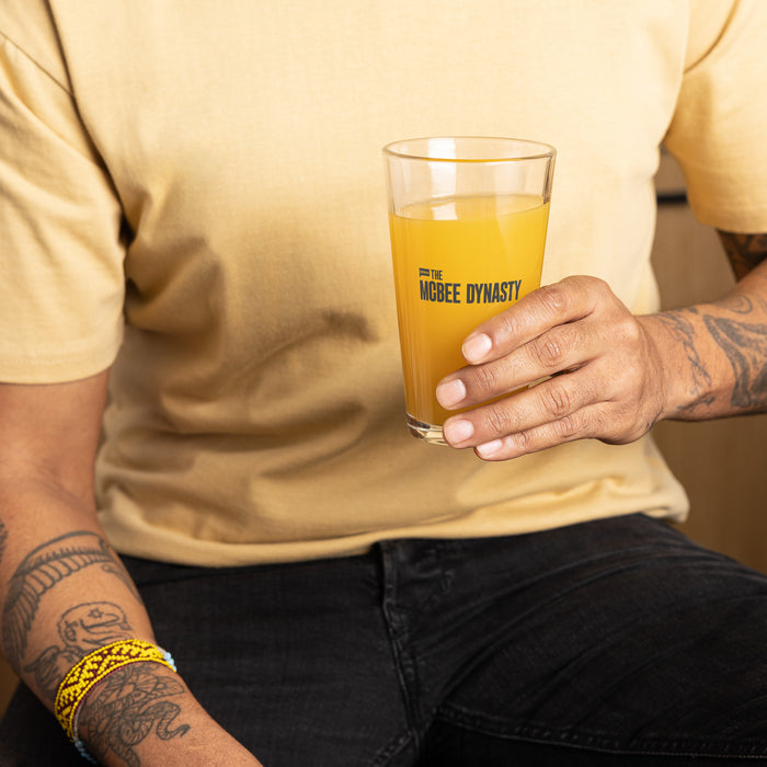 The McBee Dynasty Pint Glass Real American Cowboy