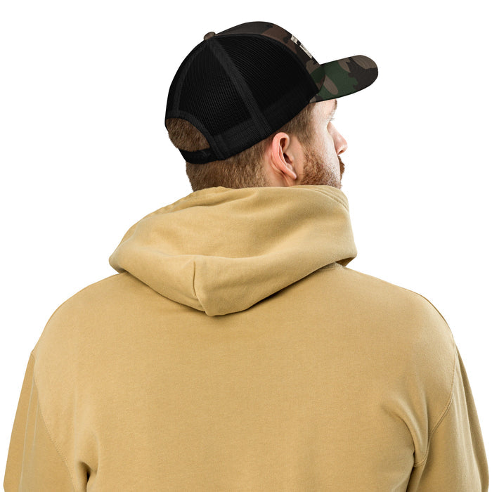 The McBee Dynasty Trucker Hat Logo Camouflage