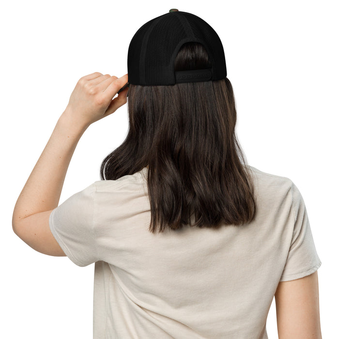 The McBee Dynasty Trucker Hat Logo Camouflage