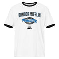 The Office Dunder Ringer T-Shirt Dunder Mifflin Guarantee White / Black