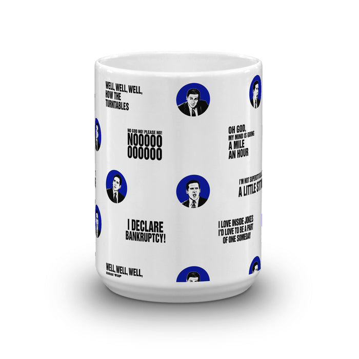 The Office Michael Quotes White Mug