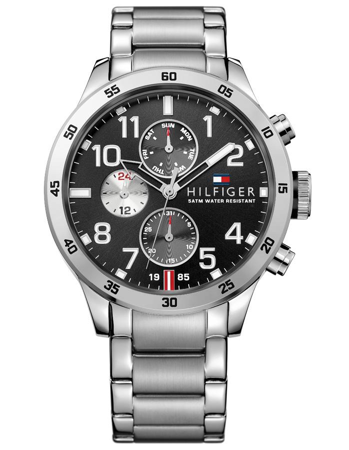 Tommy Hilfiger Trent Mens Watch - Black Dial - Bracelet - Day/Date - 50m - TH-1791141_1fc1031d-3ec0-4441-87ec-f51eb9cfd4ec