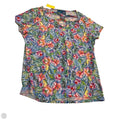 Top 2pc 3/4 Sleeve By Caribbean Joe In Floral Print, Size: M