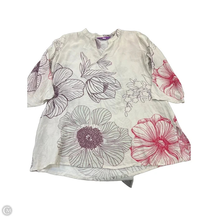 Top 3/4 Sleeve By Cmc In Multi-colored, Size: L