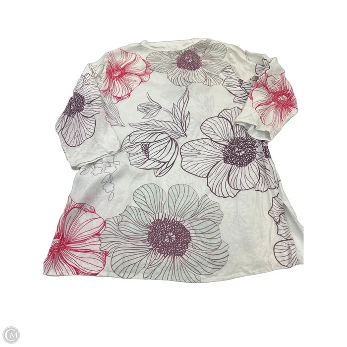Top 3/4 Sleeve By Cmc In Multi-colored, Size: L