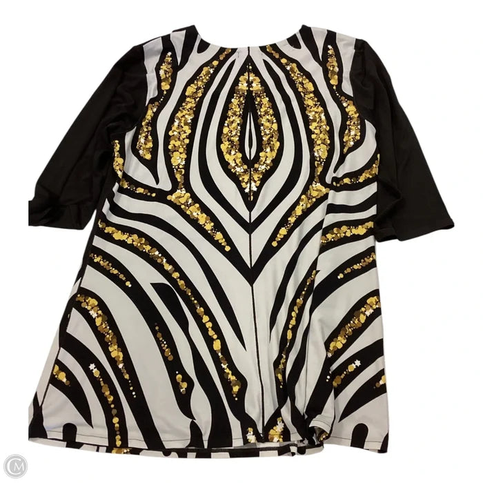 Top 3/4 Sleeve By Cmc In Multi-colored, Size: Xl