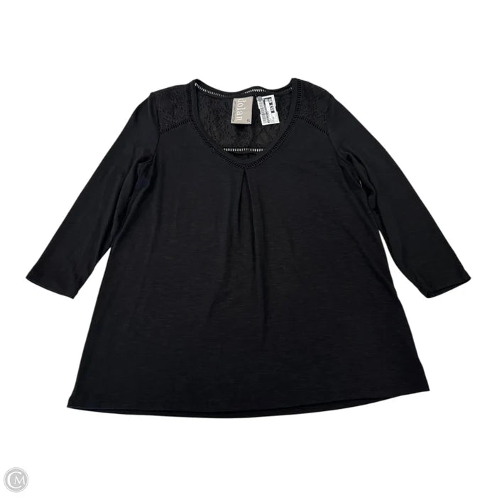 Top 3/4 Sleeve By Dolan Left Coast In Black, Size: Xs