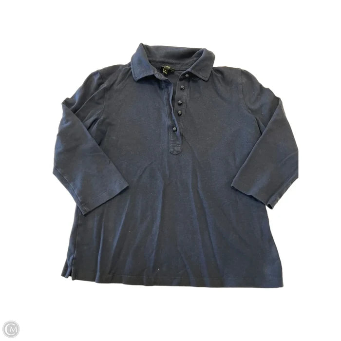 Top 3/4 Sleeve By Talbots In Navy, Size: Sp