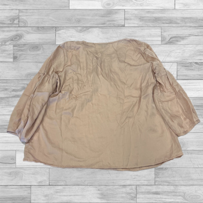 Top 3/4 Sleeve By Talbots In Tan, Size: 8