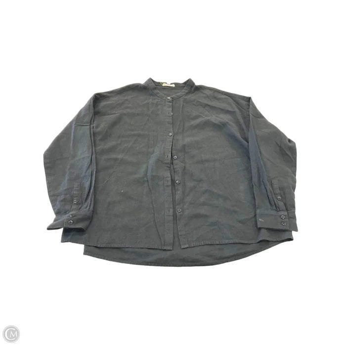 Top Long Sleeve Basic By Eileen Fisher In Black, Size: S