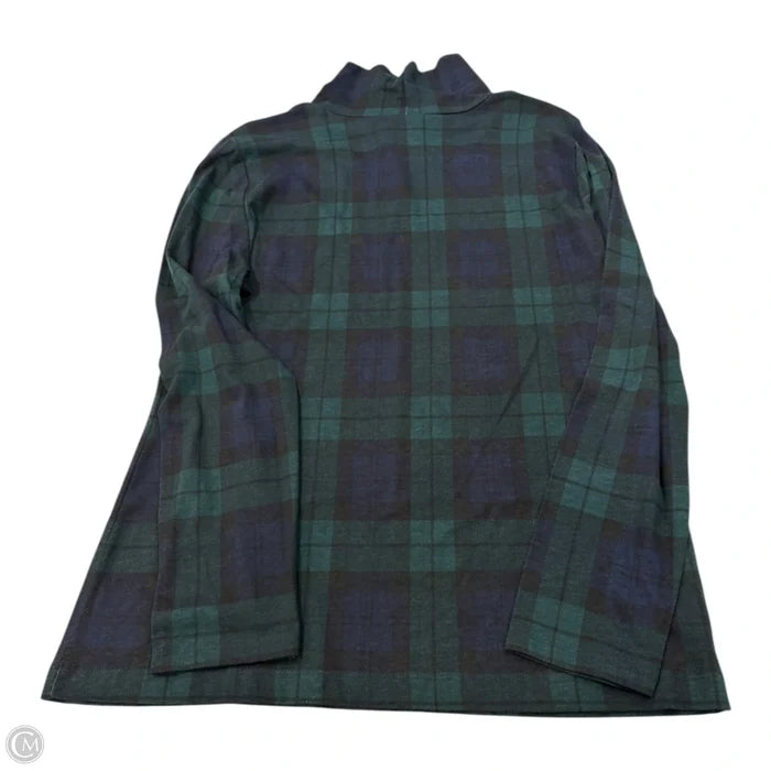 Top Long Sleeve By Ann Taylor In Plaid Pattern, Size: Xl