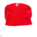 Top Long Sleeve By Anne Klein In Red, Size: L