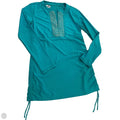 Top Long Sleeve By Cabana Life In Blue, Size: L